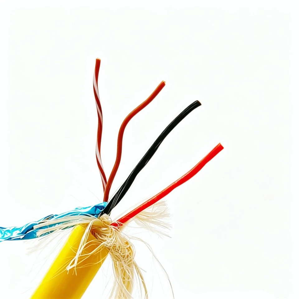 Anpassad flexibel TPU-neutral kabel 2*0.34+(1*2*0,2) LCP-fylld PE-isoleringstejp Avskärmning Hydrolysbeständig för ROV