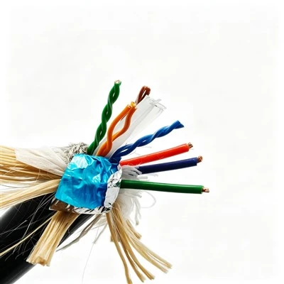 Anpassad ROV-kabel 3*0,75 mm ²+STP CAT6, PE-isolering, hydrolysbeständig TPU-mantel med skärmning för undervattenskameror