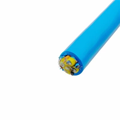PDK81301-4*0.75+4*2*0.2+D Vattentät kabel – 4x0,75 mm² Power + 4 skärmade signalpar med gemensam avloppstråd, förtennad koppar, XLPE-isolering, TPU-mantel, för undervattenssensorer och kontroll